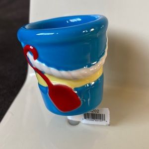 Retired Nora Fleming Castles in the Sand Mini - Blue Pail - NEW